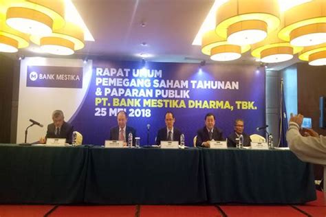 Bank Mestika Dharma Targetkan Pertumbuhan 15 96