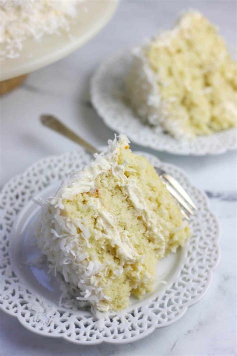 The Best Coconut Cake With Icing Ever Easy Moist