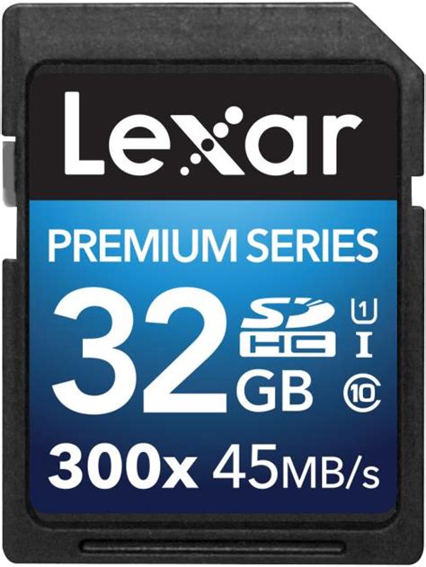 Carte mémoire Lexar Premium SDHC 32 Go 45 Mo s UHS I Carte mémoire SD