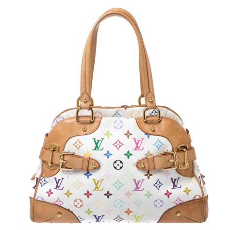 Louis Vuitton White Multicolore Monogram Canvas Claudia Bag Louis Vuitton The Luxury Closet