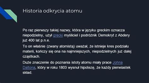 Historyczny rozwój pojęcia atomu Oleh Iwaszczenko 7a ppt pobierz