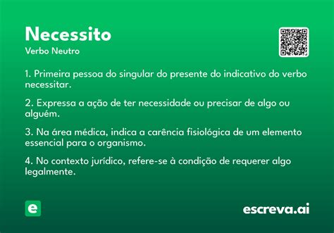 Como Se Escreve Necessito