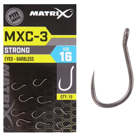 Matrix MXC 3 Strong Eyed Barbless Hooks