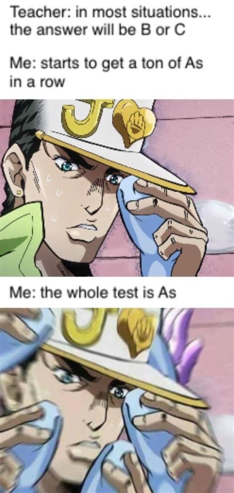 A meme I made using Jotaro : r/ShitPostCrusaders