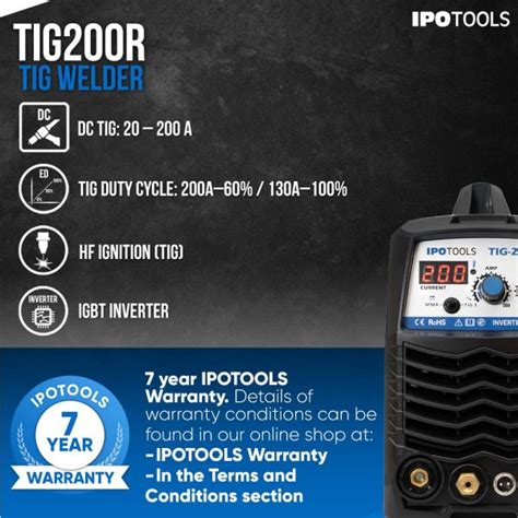 Poste TIG IPOTOOLS TIG 200R Soudeuse TIG DC