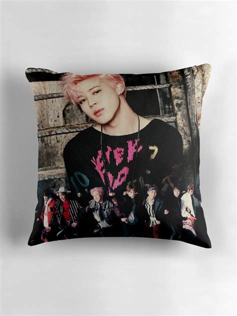 "BTS - Jimin" Throw Pillows by fanidolkpop | Redbubble