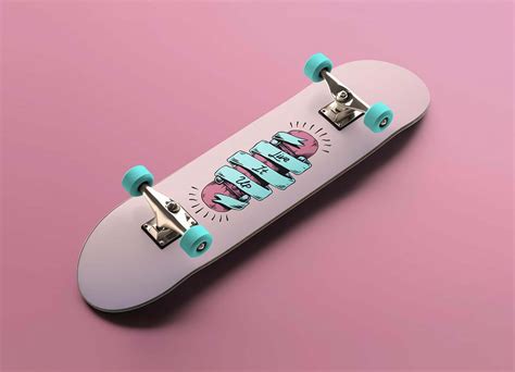 Free Skateboard Mockup Psd