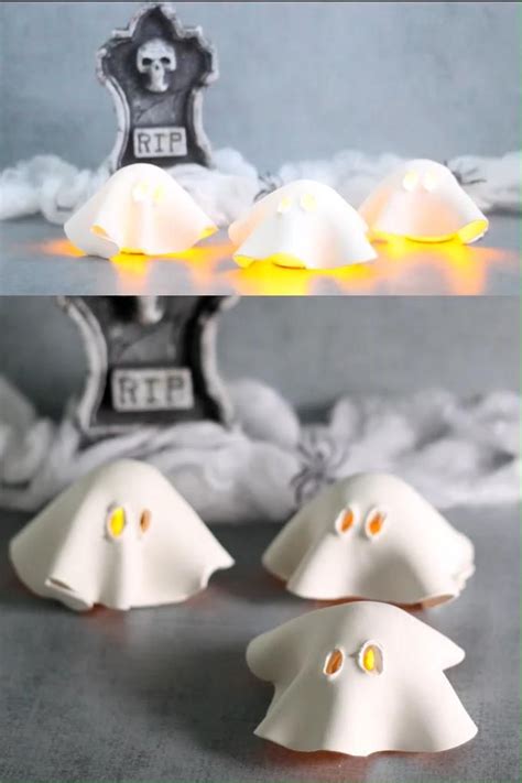 How To Make A Clay Ghost Tealight Artofit