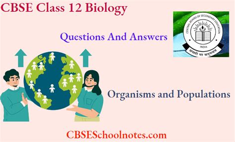 Organisms And Populations Class 12 Important Questions And Answers