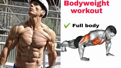 Full Body Workout At Home Bodyweight Workout Youtube