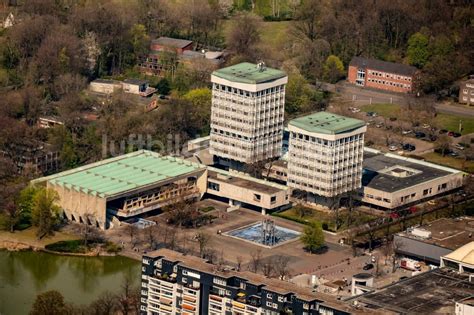 Marl Von Oben Geb Ude Der Stadtverwaltung Rathaus In Marl Im