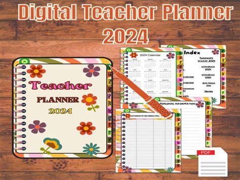 Digital Teacher Planner 2024 Teaching Resources