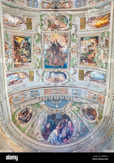 Genova Italy March The Ceiling Frescoes From Life Of St