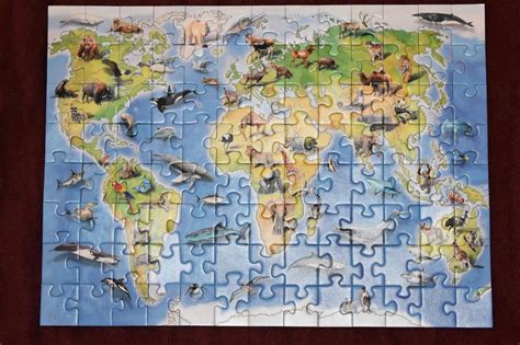 Puzzle Ravensburger Bunte Tierweltkarte Kaufen Auf Ricardo