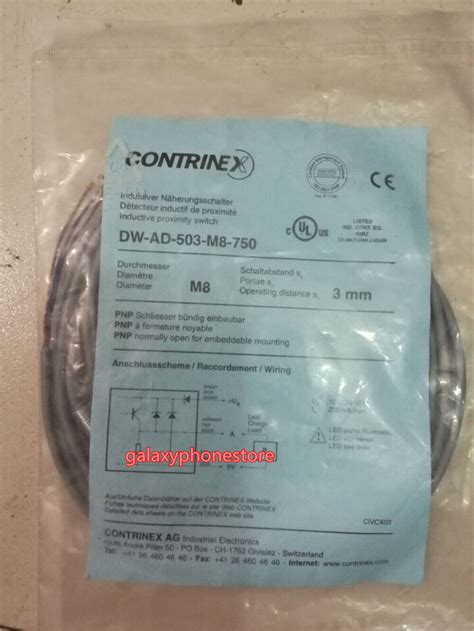 Pcs New For Contrinex Proximity Switch Dw Ad M Ebay