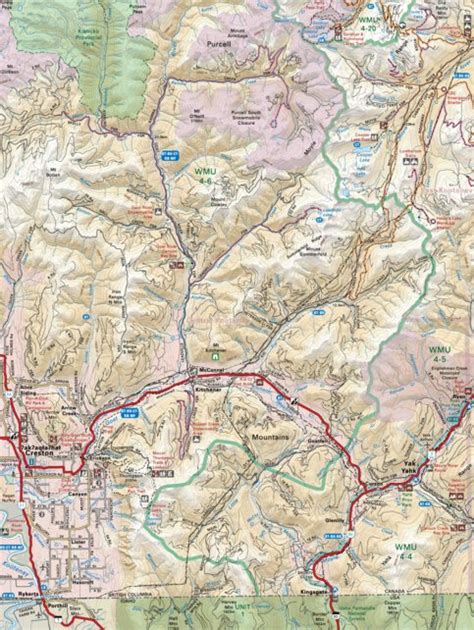 KRBC05 Creston - Kootenay Rockies BC Topo-2023 Map by Backroad Mapbooks ...