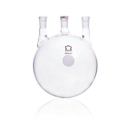 Kimble Chase Triple Neck Round Bottom Flask 5000mL 606000 2624 Zoro