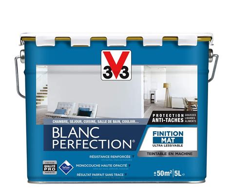 Peinture blanc Perfection finition mat - 5L | Bricorama