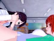 Futa Mahouka Koukou No Rettousei Chiba Erika X Fujibayashi Kyouko D Hentai Xxx Mobile Porno