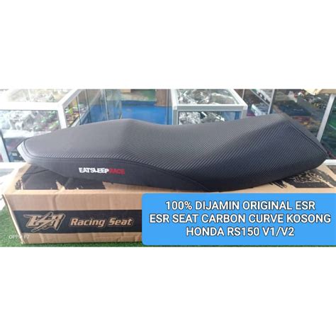 Esr Seat Carbon Curve Kosong Honda Rs150 V1 Dan Honda Rs150 V2 100 Dijamin Original Dan High