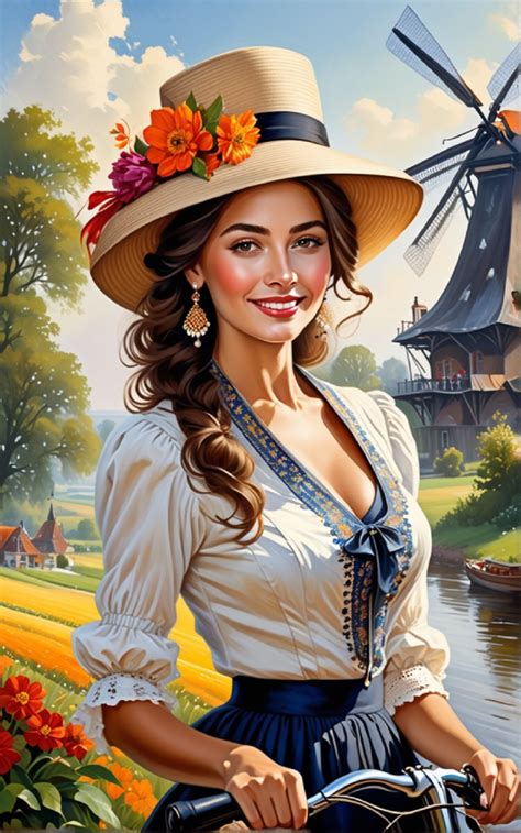 Solve Dutch Woman Jigsaw Puzzle Online With Pieces