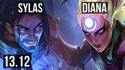 Sylas Vs Diana Mid Games Godlike Na Challenger