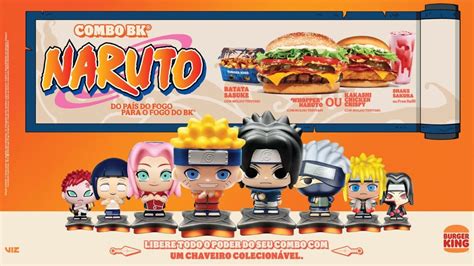 Burger King lança novo combo em parceria Naruto GKPB Geek