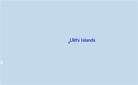 Ulithi Islands Tide Station Location Guide