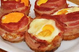 Air Fryer Egg and Bacon Cups | by AirFryerRecipes.com