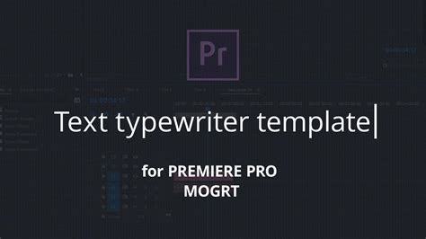 Typewriter After Effects Downifile