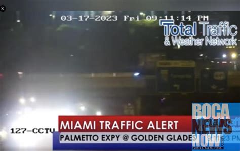 Major Traffic Situation I 95 Southbound Ramp Closed In Miami