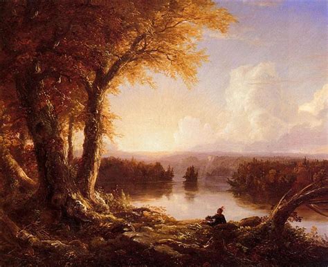 Indian at Sunset, 1845 - 1847 - Thomas Cole - WikiArt.org