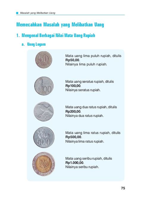 Soal Mata Uang Kelas 2 Sd