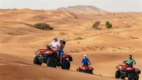 Dubai Quad Atv Bike Rote D Nen W Ste Und Safari Abenteuer