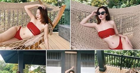 Đỗ Mỹ Linh diện bikini nóng bỏng Báo Dân trí