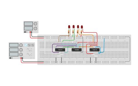 Circuit Design 4 Bit Synchronous Up Counter Using Jk Flip Flops Tinkercad