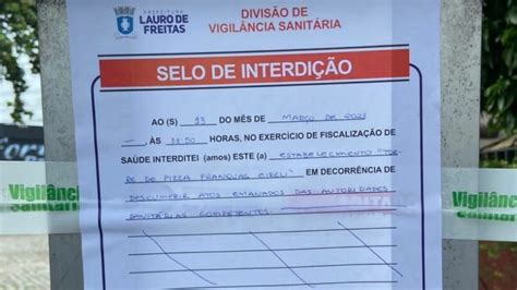 Famoso Restaurante Interditado Pela Vigil Ncia Sanit Ria Em Lauro De