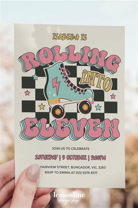 Editable Rolling Into Eleven Invite Lets Roll Invite Etsy Uk