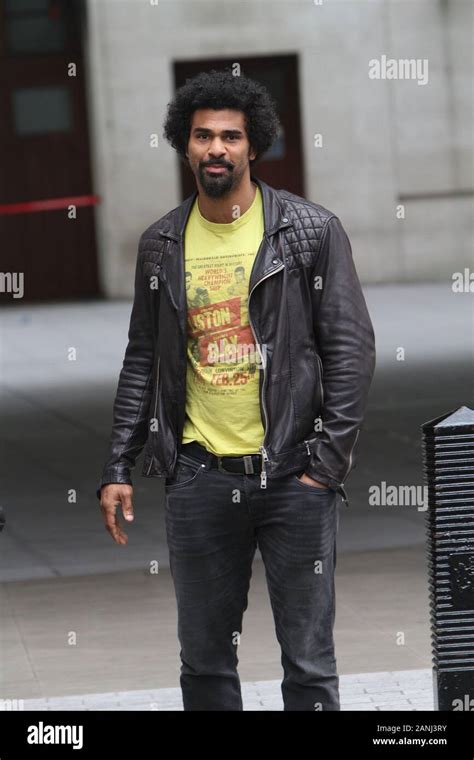 Boxer David Haye Pictured Leaving Bbc Tv Wearing Muhammad Ali Cassius Clay T Shirt On Sad Day