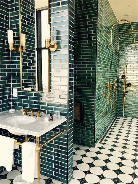 Emerald Green Shower Floor Tile