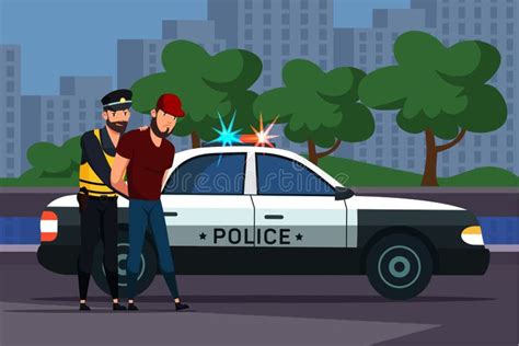 Officer Arresting Stock Illustrations 121 Officer Arresting Stock