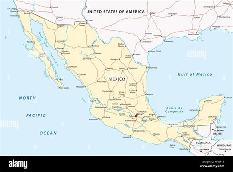 Usa Border Map Mexico Hi Res Stock Photography And Images Alamy