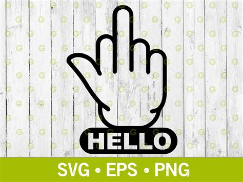 Hello Middle Finger Decal Svg Fuck You Svg Fuck Off Svg Funny Svg Offensive Svg Humour Svg