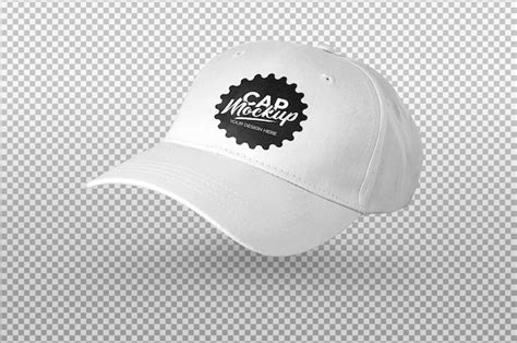 Premium Psd White Baseball Cap Mockup Template For Your Design