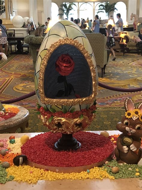 Beauty And The Beast Themed Easter Egg At Disneys Grand Floridian