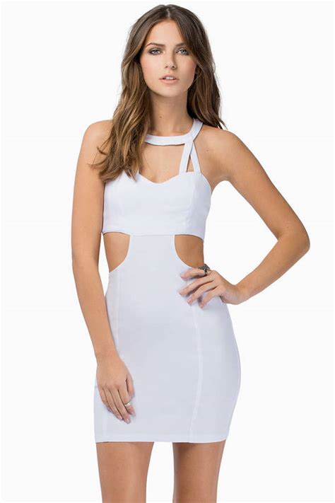 Ivory Bodycon Dress White Dress Cut Out Dress Ivory Bodycon 10