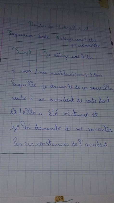 Comment R Diger Une Lettre A Un Ami Exemple De Lettre