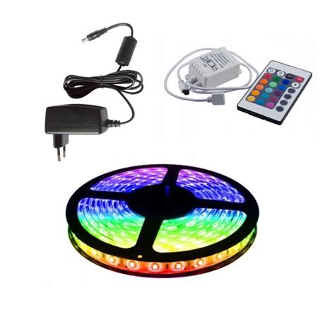 ZESTAW TAŚMA 150 LED RGB IP20 2 5m STEROWNIK ZAS RGB150 2 5M IP20