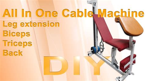 DIY Cable All In One Fitness Machine With An Example Of Exercises