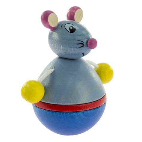 ≡ Игрушка-неваляшка деревянная Nic Мышка (NIC61552) – купить в Киеве ...